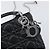 Borsa a mano Christian Dior Lady Dior in pelle d'agnello 2way Nero Argento Auth BA14814SM - vista 17