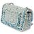 Borsa CHANEL Timeless/Classique in Tweed Blu - 103865 - vista 5
