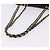 Borsa a tracolla con catena BALLY in pelle nera e oro Auth kk709A Nero D'oro - vista 7