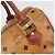 Borsa Boston MCM Vicetos Logogram PVC Leather Brown Gold Auth 200900 Marrone D'oro - vista 14