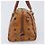 Borsa Boston MCM Vicetos Logogram PVC Leather Brown Gold Auth 200900 Marrone D'oro - vista 5