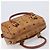 Borsa Boston MCM Vicetos Logogram PVC Leather Brown Gold Auth 200900 Marrone D'oro - vista 6