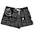 John Galliano Badehose mit Zeitungsprint - XL Schwarz Weiß