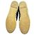 Espadrillas Chanel CC in Tweed e Pelle di Agnello Metallizzata - Nero/Argento - vista 7