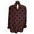 Valentino Garavani Blusa de seda Valentino Black / Red Logo Print Negro - vista 3