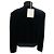 Giacca in velluto Max Mara Sfilata nera con perline, nappe e zip frontale Nero - vista 3