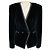 Dolce & Gabbana schwarzer Samt-Blazer mit DG-Logo-Knöpfen