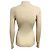 Top con cremallera de manga larga Brunello Cucinelli Beige / Gold Metallic Shimmer - vista 3