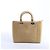 Borsa Christian Dior Lady Dior in pelle x canvas beige - vista 2