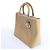Borsa Christian Dior Lady Dior in pelle x canvas beige - vista 6