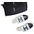 Chanel Mules Espadrilles in Pelle Nero e Bianco CC - vista 2