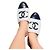 Chanel Mules Espadrilles in Pelle Nero e Bianco CC - vista 8