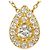 Autre Marque Collana in oro giallo 18K con diamante D'oro