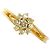 Autre Marque Anello fede in oro giallo 18K e diamanti D'oro