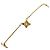 Autre Marque Bracciale con charm in oro giallo 18K con diamante D'oro