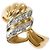 Autre Marque Ehering aus Platin und Gelbgold mit Diamant Golden