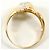 Autre Marque Ehering aus Platin und Gelbgold mit Diamant Golden - Ansicht 2