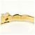 Autre Marque Ringband aus 14K Gelbgold mit Diamant Golden - Ansicht 4