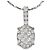 Autre Marque Collana in oro bianco 18K con diamante D'oro