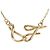 Autre Marque Collana in oro giallo 10K con diamante brown Marrone D'oro