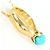 Autre Marque Collana in oro giallo 18K con turchese D'oro - vista 2