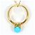Autre Marque Collana in oro giallo 18K con turchese D'oro - vista 3