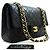 Chanel Classic Flap Lambskin Medium Nero - vista 3