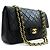 Chanel Classic Flap Lambskin Medium Nero - vista 3