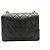 Chanel Vintage Square Classic Flap Quilted Lambskin Small Nero - vista 2