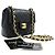 Chanel Vintage Square Classic Flap Quilted Lambskin Small Nero - vista 3