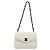 Chanel Vintage Envelope Flap Quilted Lambskin Bianco
