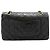 Chanel Classic Flap Lambskin Medium Nero - vista 2