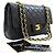 Chanel Classic Flap Lambskin Medium Nero - vista 3