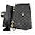 Bolsa de Ombro CHANEL Classic Large 13" Flap Chain em pele de cordeiro preta Preto - vista 11