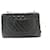 Bolsa de Ombro CHANEL Classic Large 13" Flap Chain em pele de cordeiro preta Preto - vista 3