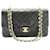 Borsa a tracolla con catena CHANEL Classic Double Flap 10" in pelle di agnello nera Nero - vista 2