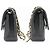 CHANEL Classic Double Flap 10" Borsa a tracolla con catena in pelle d'agnello nera Nero - vista 5