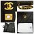 Bolsa de Ombro CHANEL Classic Double Flap 10" em pele de cordeiro preta Preto - vista 7