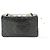 Borsa a tracolla con catena CHANEL Classic Double Flap 10" in pelle di agnello nera Nero - vista 3