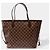 Borsa LOUIS VUITTON Neverfull in Tela Marrone - 103852 - vista 3