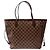 Borsa LOUIS VUITTON Neverfull in Tela Marrone - 103852 - vista 4
