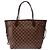 Borsa LOUIS VUITTON Neverfull in Tela Marrone - 103852 - vista 5
