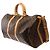 Borsa LOUIS VUITTON Keepall in Tela Marrone - 103853 - vista 4