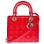 Borsa DIOR Lady Dior in Pelle Rossa - 103867 Rosso