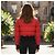 Dsquared2 Misty Mountains Rote Daunen-Bomberjacke - Ansicht 4