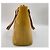 Louis Vuitton Houston Borsa in Vernice Gialla Giallo - vista 7