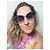Occhiali da sole Moschino Cat Eye Blu Porpora - vista 3