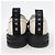 Scarpe Marni DADA DERBY Nero Bianco - vista 5