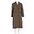 Abrigo de lana marrón J.Crew Castaño