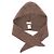 Autre Marque Cappuccio rimovibile in maglia marrone